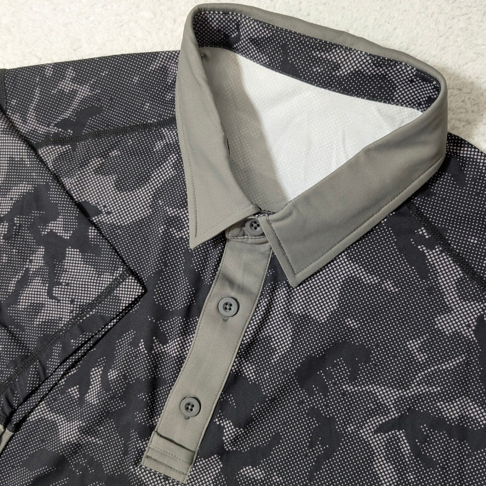 NEW Born Primitive Polo Mens L woodland Camo Tek Stretch Athlete Driven